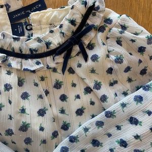 Janie and Jack Floral top 3T